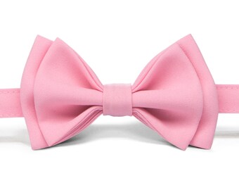 Candy Pink Bow Tie, Bright Pink Bow Tie, Bow Ties for Toddlers, Bow Ties for Boys, Bow Ties for Mens, Wedding Bow Ties