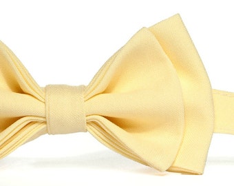 Yellow Bow Tie for Baby, Toddler, Boy, Kids, Child, Men, Wedding Bow Ties, Bow Ties for Groomsmen