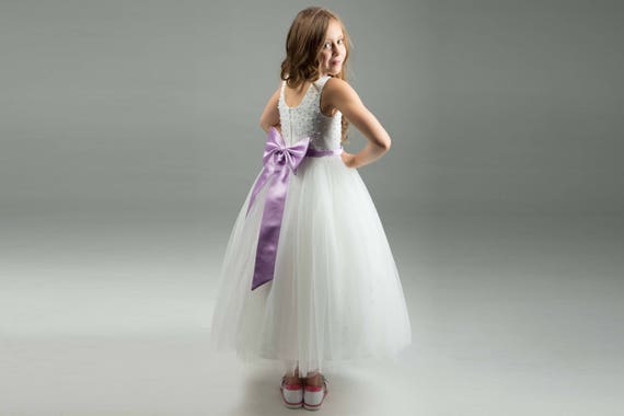 lavender flower dress