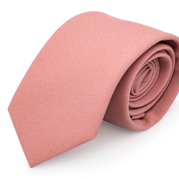 Dusty Rose Necktie for Mens, Dusty Rose Tie for Mens, Ties for Groom and Groomsmen, Wedding Ties, Wedding Neckties