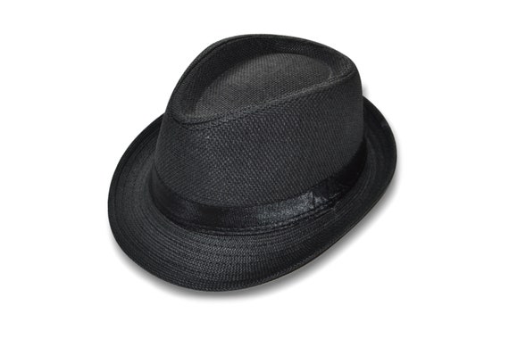 baby boy black fedora hat