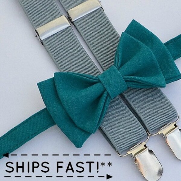 Teal Bow Tie Etsy