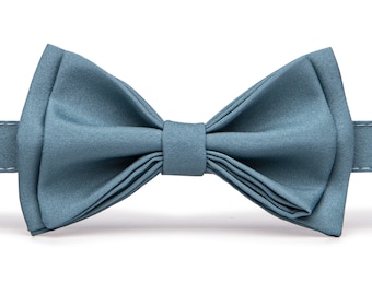 Steel Blue Bow Tie for Men, Steel Blue Bow Tie Kids, Steel Blue Bow Tie Boys, Steel Blue Bow Tie Toddler