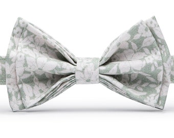 Dusty Sage Floral Bow Tie for Men, Dusty Sage Bow Tie Kids, Dusty Sage Bow Tie Boys, Dusty Sage Bow Tie Toddler