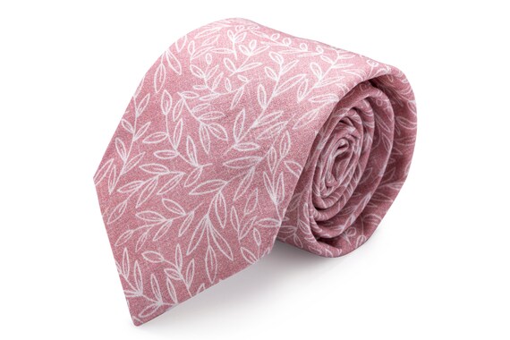 Dusty Rose Tie for Man Dusty Rose Tie Mens Wedding Ties Wedding