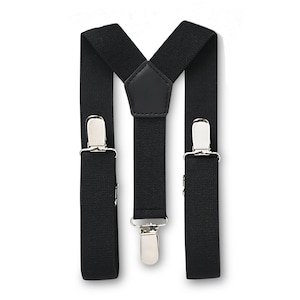Black Suspenders for Toddlers, Black Suspenders for Baby Boy, Suspenders for Boys, Suspenders for Mens