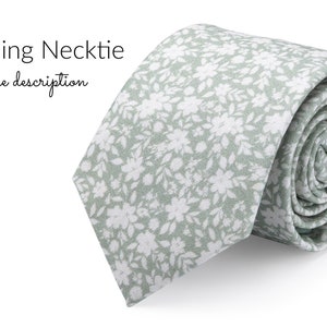 Dusty sage green tie