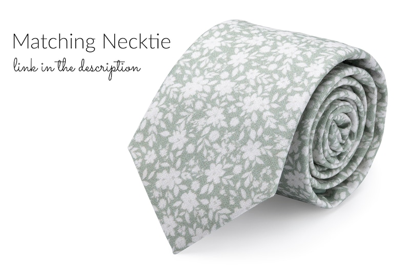 Dusty sage green tie
