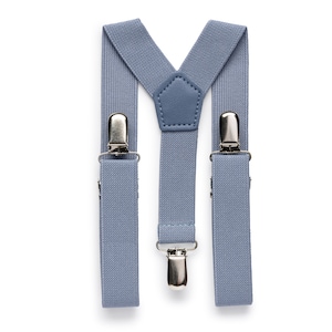 Dusty Blue Suspenders for Baby Toddlers Boys Kid Men, Dusty Blue Suspenders Weddings Easter Prom