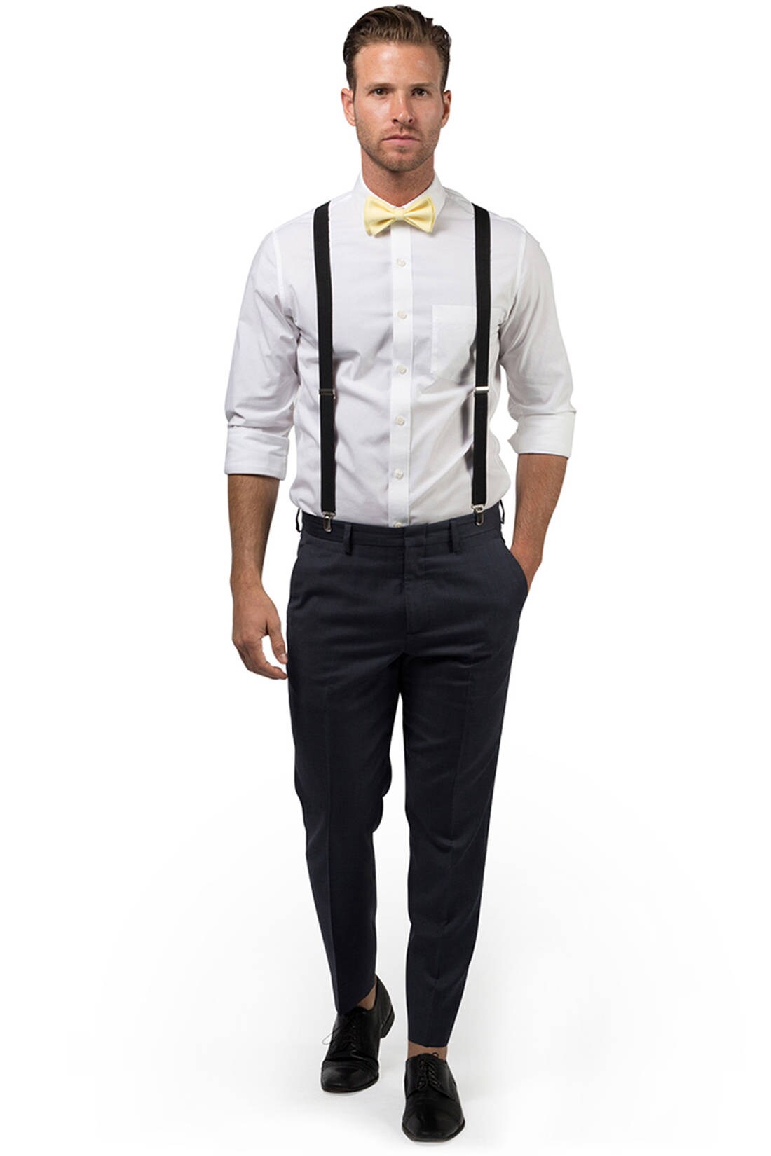 Details about / SET Kids Boys Mens Baby Yellow Suspenders /& Yellow Bow tie Infant ADULT