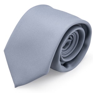 Dusty Blue Necktie for Men, Dusty Blue Tie, Wedding Ties, Wedding Neckties, Ties for Groom and Groomsmen