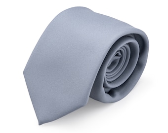 Dusty Blue Necktie for Men, Dusty Blue Tie, Wedding Ties, Wedding Neckties, Ties for Groom and Groomsmen