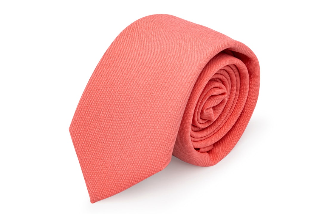 mens coral necktie