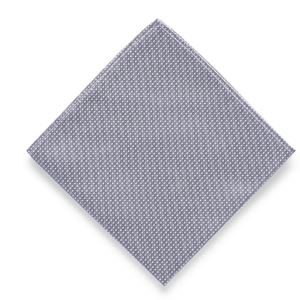 Silver Grey Polka Dot Pocket Square for Men, Gray Handkerchief for Men, Light Grey Hanky Wedding, Platinum, Dove Grey Outfit Groom Groomsmen