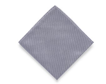 Silver Grey Polka Dot Pocket Square for Men, Gray Handkerchief for Men, Light Grey Hanky Wedding, Platinum, Dove Grey Outfit Groom Groomsmen