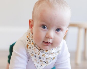 Baby Boy Ugly Sweater Party Outfit, Baby Boy Girl Christmas Gift, Family Christmas Photos, Baby Girl Christmas Party Outfit, Gold Stars Bib