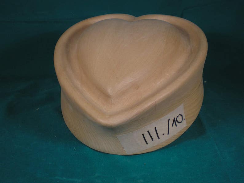 fascinator heart Wooden hat block for millinery hat form