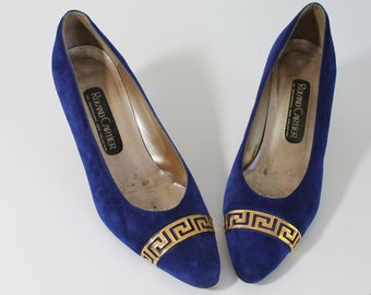 royal blue flat shoes uk