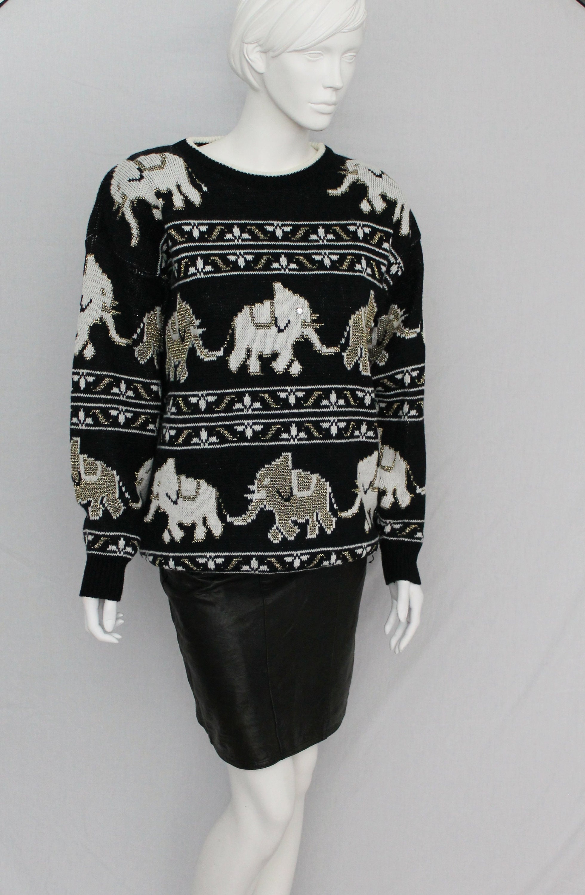 Elefant Retro Sonnenuntergang Pullover - Niedlicher Elefanten Hoodie Geschenk