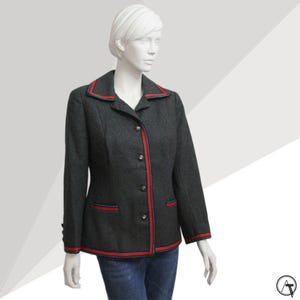 1960s Mod Wool Blazer: Vintage Alexon Jacket, UK 10-12
