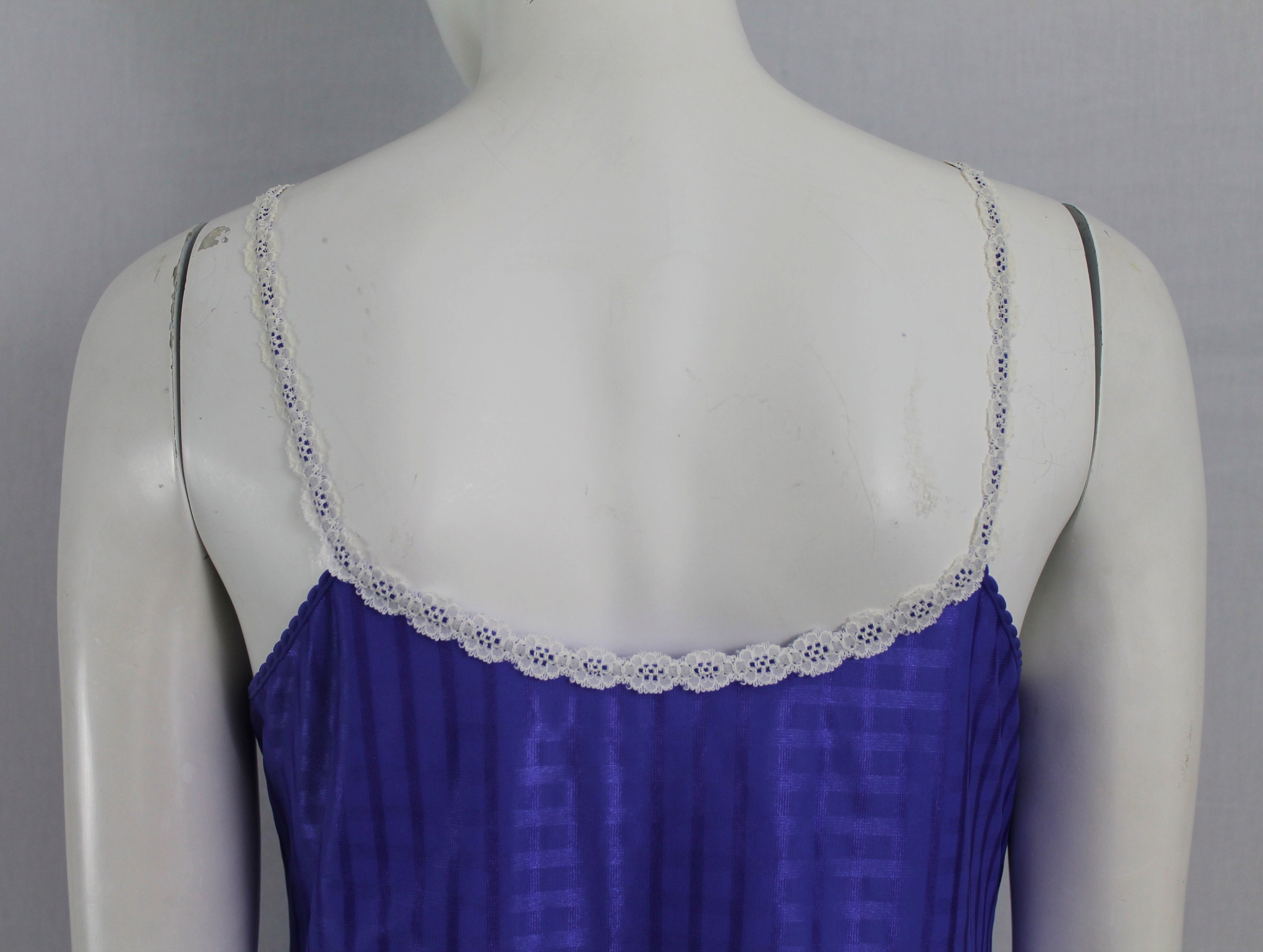 70er Lila Slip Kleid Vintage Lila Spitzen Borte Slip - Etsy.de