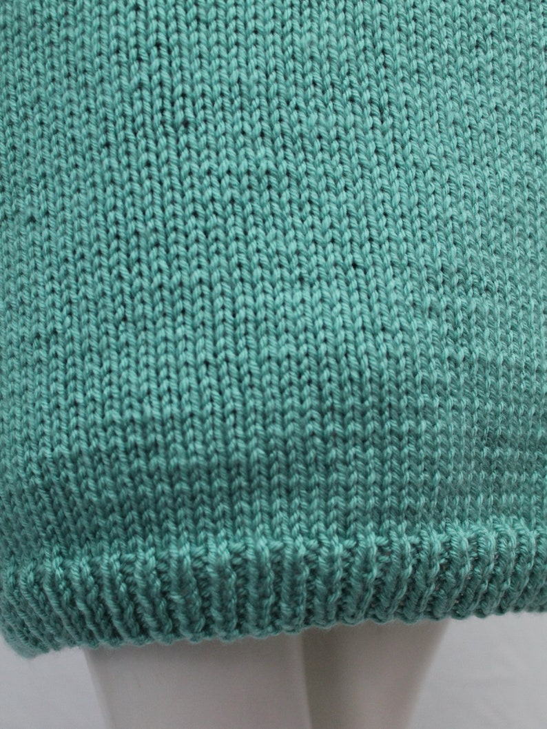 Mint Green Wool Handknitted Cardigan, Bobble Detail Cardigan, Long Cardigan, Vintage Green Knit, Light Green, Pastel, Spring, image 8