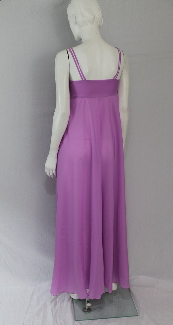 Long Vintage Purple Dress, Lilac Dress, Vintage R… - image 2