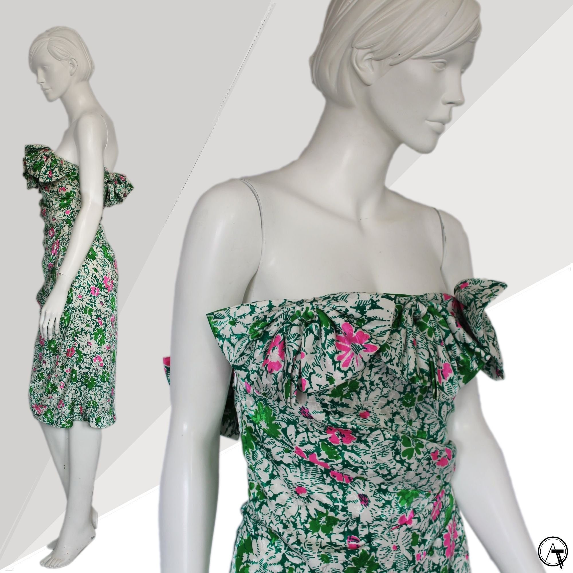 Whyte Valentyne - whyte valentyne green strapless buckle dress sz 6 bnwt on  Designer Wardrobe