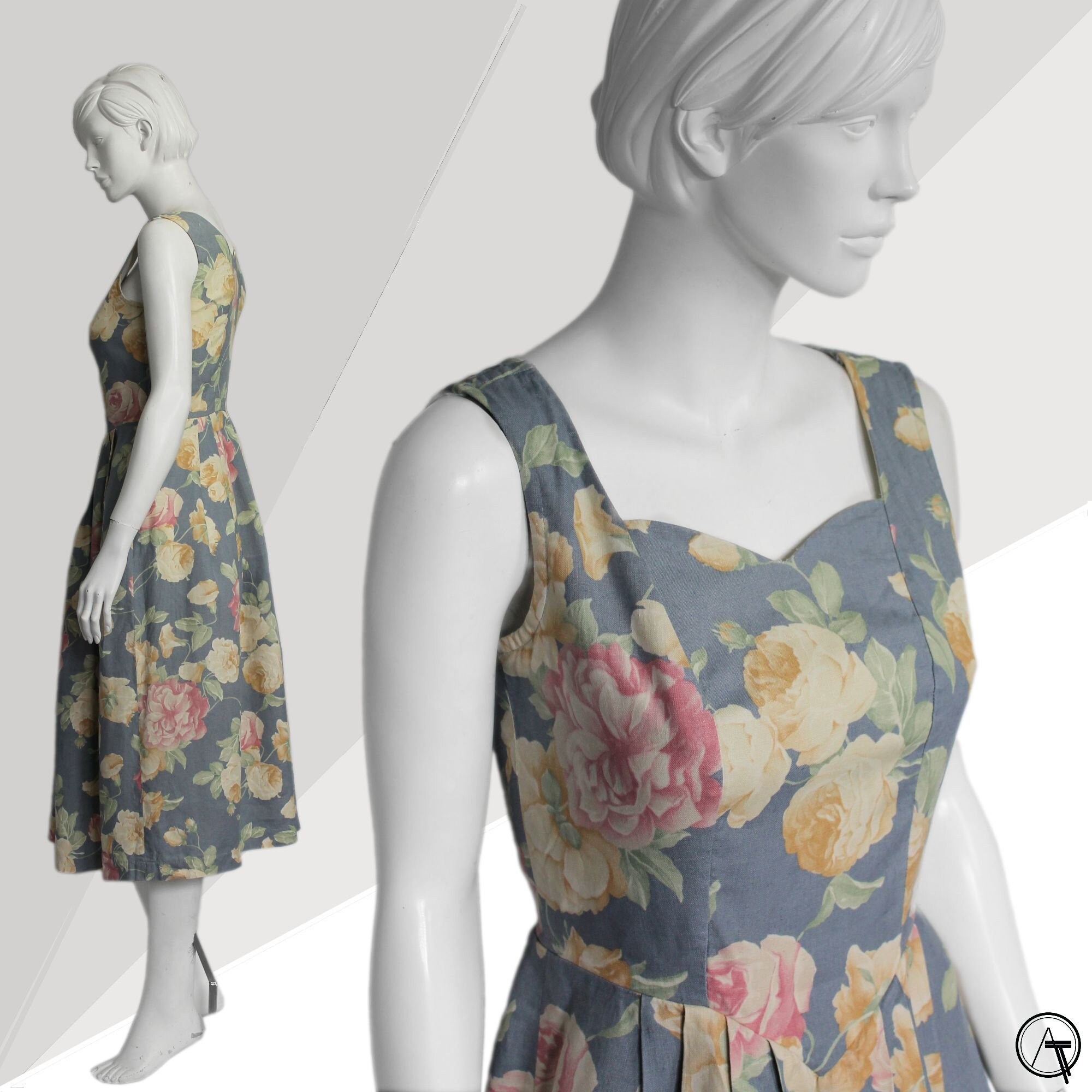 ハーリップトゥ　Muguet-printed Romantic Dress S Muguet-printed Romantic Dress ハーリップトゥ