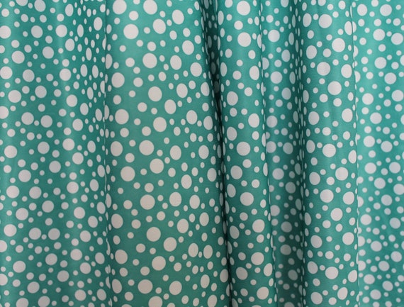 Aquamarine 80s Dress, Dotty Green Print Dress, Gr… - image 9