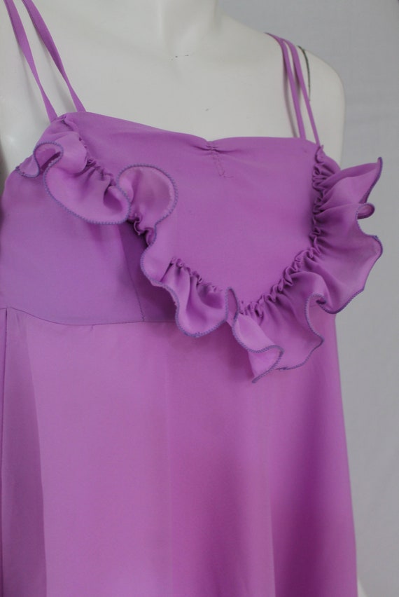 Long Vintage Purple Dress, Lilac Dress, Vintage R… - image 4