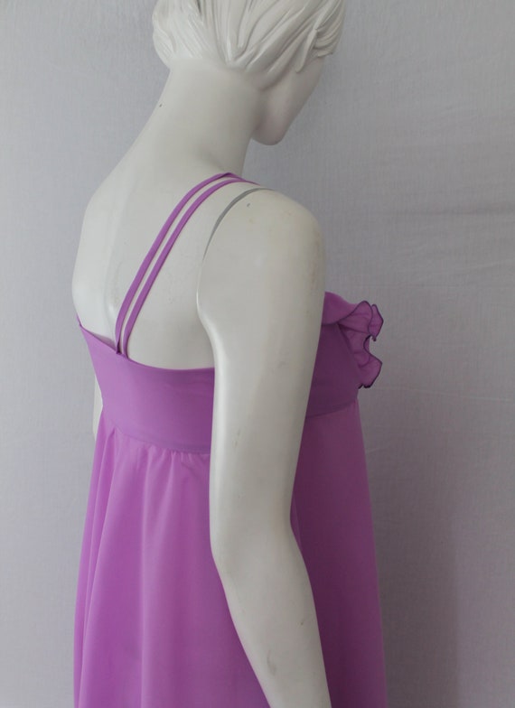 Long Vintage Purple Dress, Lilac Dress, Vintage R… - image 9