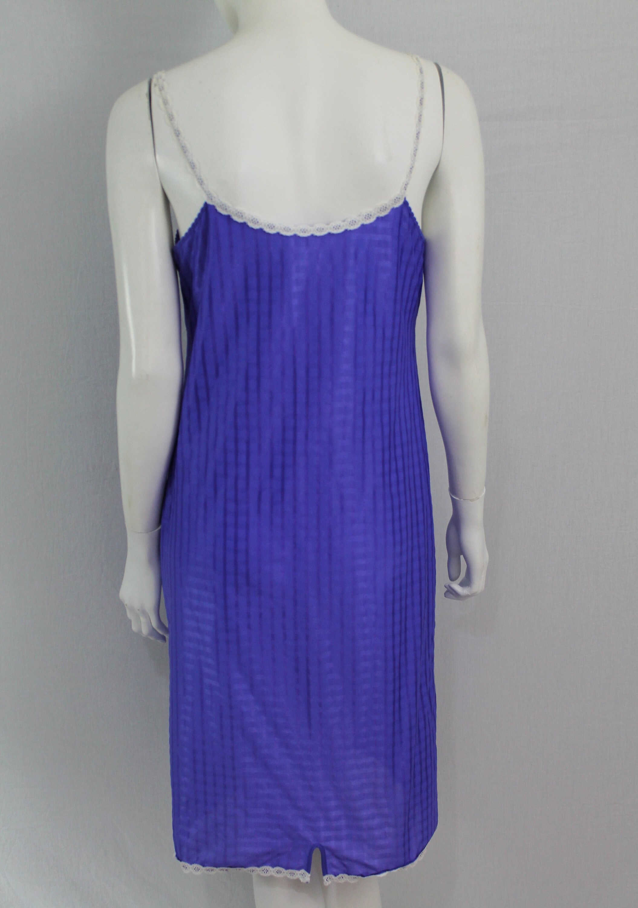 70er Lila Slip Kleid Vintage Lila Spitzen Borte Slip Etsy.de