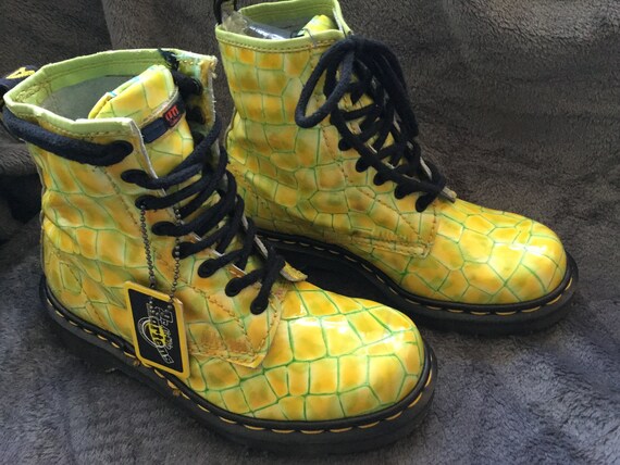lime green steel toe boots