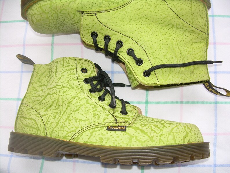 lime green dr martens