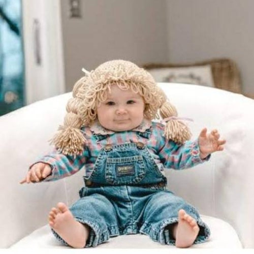 Cabbage Patch Inspired Hat Baby Halloween Photo Prop 