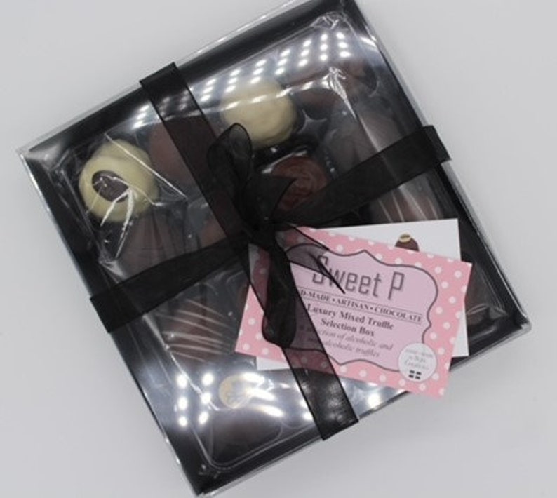 Luxury box of chocolates, 16 hand-made truffles and filled chocolates, perfect gift image 6