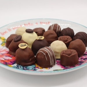 Luxury box of chocolates, 16 hand-made truffles and filled chocolates, perfect gift image 4