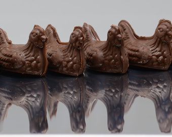 Chocoladekippen met vrije uitloop