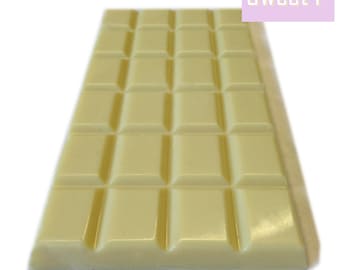 Luxury White Chocolate Bar with Lemon --- Chocolates from Sweet P - Bude, Cornwall / Handmade Chocolate Lolly Geek Gifts