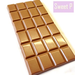 Barretta di cioccolato al latte semplice di lusso --- Cioccolatini di Sweet P - Bude, Cornovaglia / Regali geek per lecca lecca al cioccolato fatti a mano