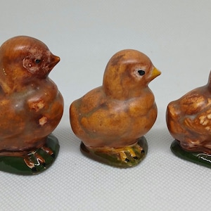 Vintage Ceramic Birds, Set Of Small Birds, Vintage Bird Figures, Hand Painted Birds, Gift For Bird Collector, Spring Decor, Bird Figures