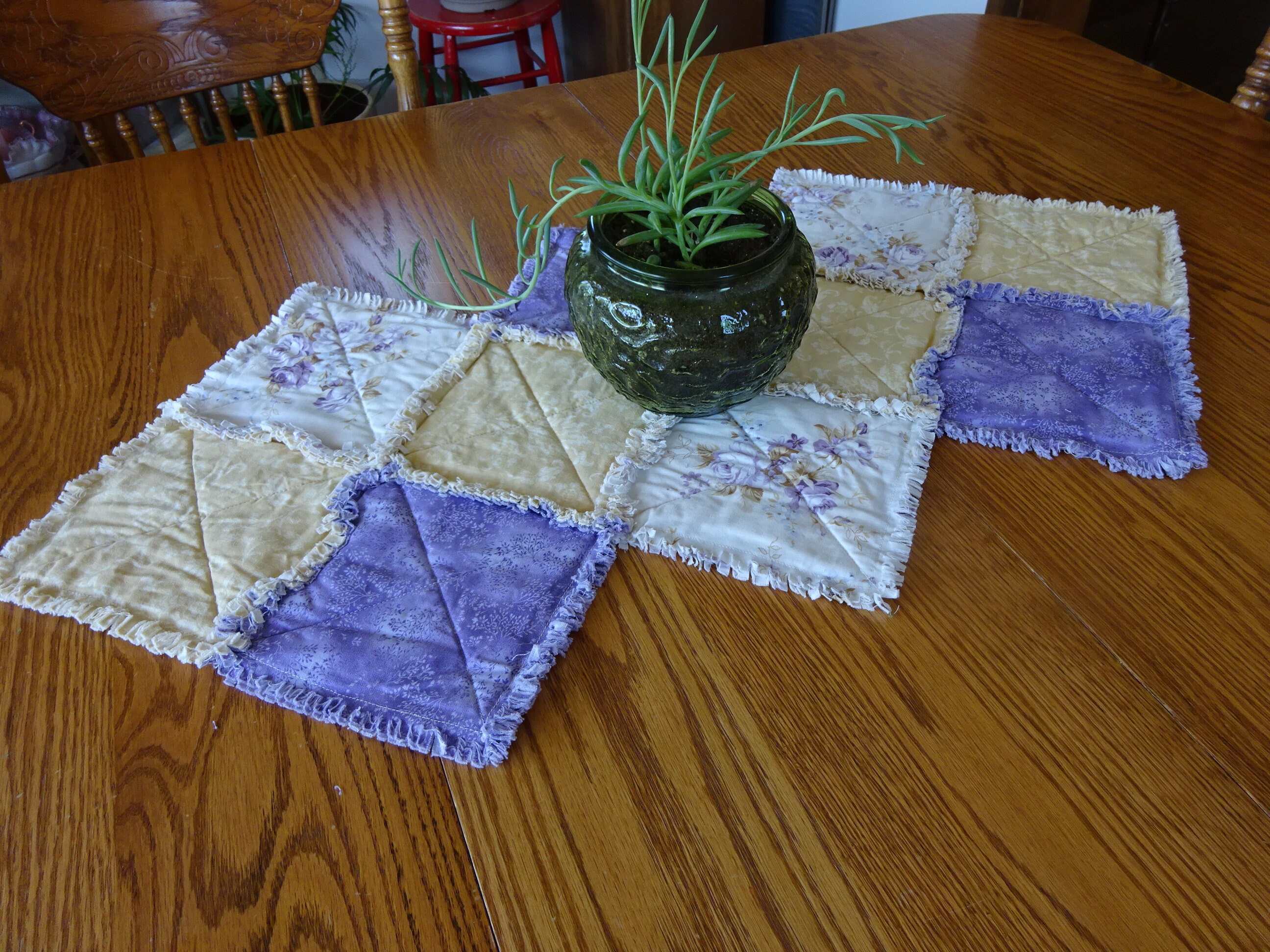 Rag Table Runner TableRunner Table Runner For Tea Party Etsy