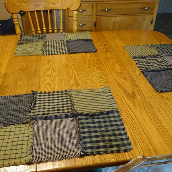 Patchwork Placemats Etsy
