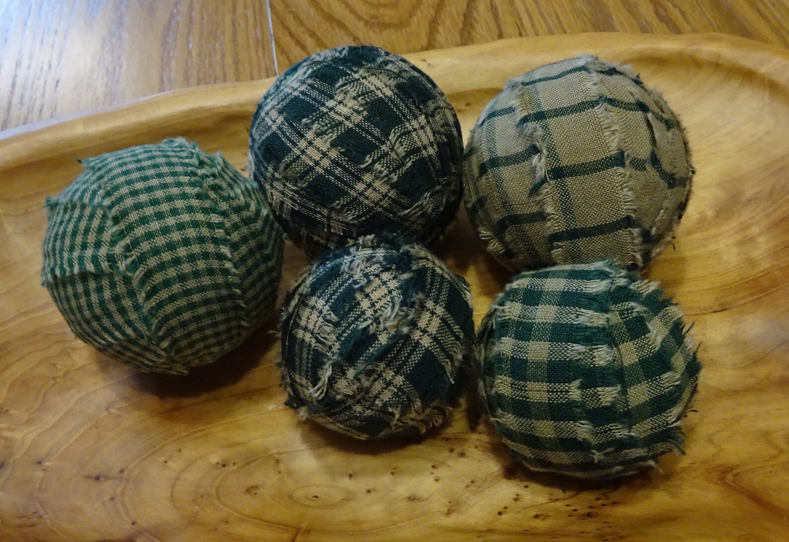 Rag Balls Homespun Rag Balls Primitive Rag Balls Country Etsy
