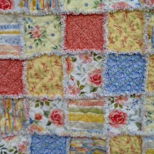 Rag Quilt, Patchwork Rag Quilt, Sofa Throw, Lap Blanket, Picnic Blanket, Inspirational Quote Quilt, Wheelchair Blanket, Inspirational Throw