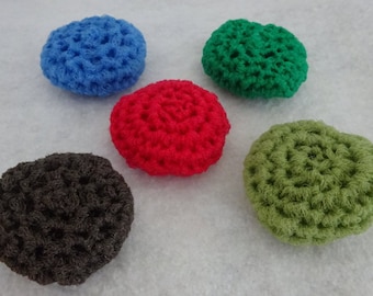 Dish Scrubbies, Nylon Scrubbies, Set Of 5 Scrubbies, Kitchen Scrubbie, Crocheted  Scrubbies , Hostess Gift, Crocheted Scrubby, Dish Scrubbie