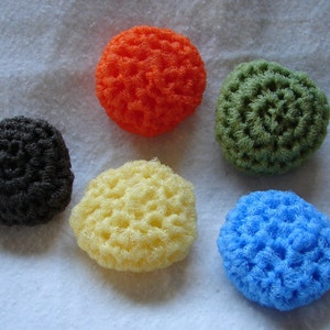 Dish Scrubbies, Crochet Scrubbies, Nylon Scrubbies, Scrubbies,  Set of 5 Scrubbies, Pan Scrubbies, Hostess Gift, Scouring Pads, Scrubby