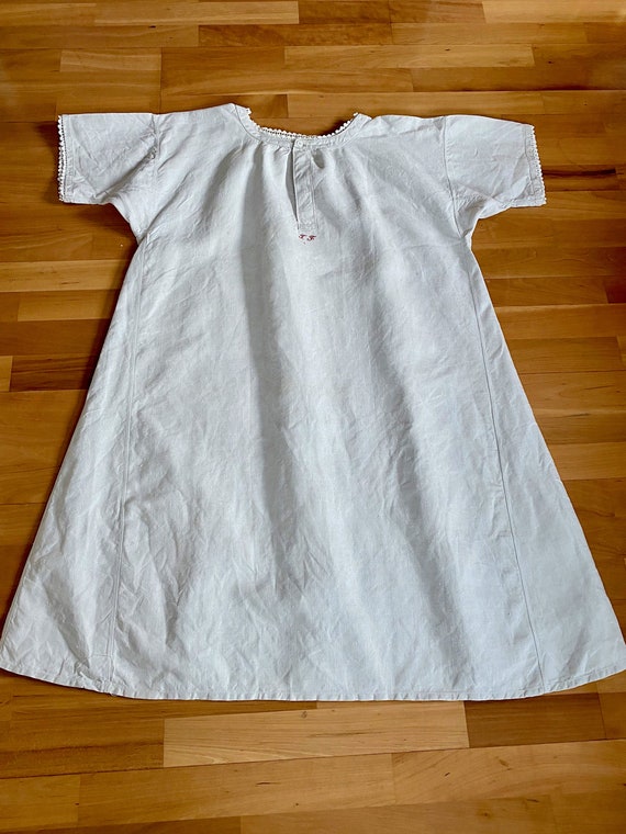 Uromas nightgown, antique linen dress, linen shirt