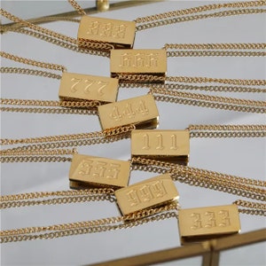 Gold angel  necklace | gold pendant necklace initial | Starburst | initial necklace for her | angel number necklace |birthstone| waterproof